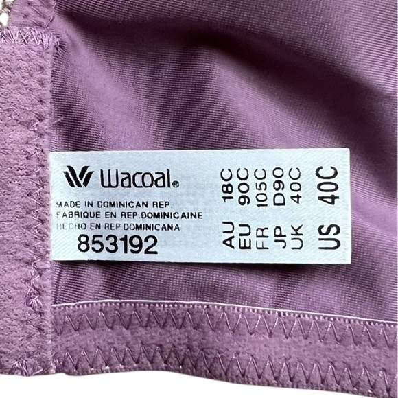 Wacoal Basic Beauty Underwire Spacer T-shirt Bra Lingerie Shapewear 853192 40C - Picture 6 of 9